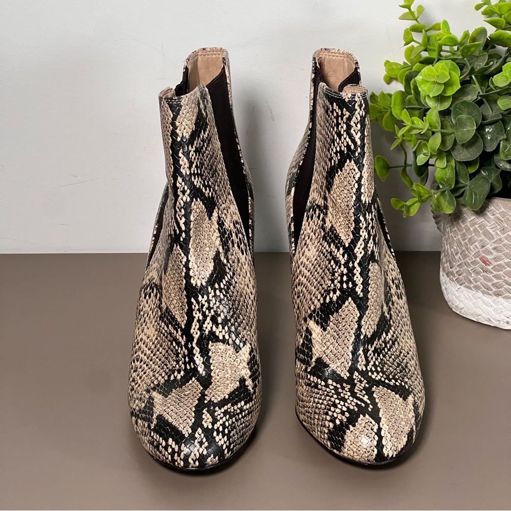 Sam Edelman Case Snake Print Python Heeled Bootie… - image 6